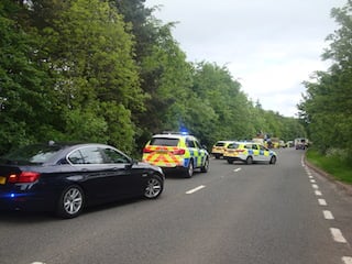 Pedestrian taken to Nevill Hall after road collision