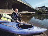 Teacher used canoe skills to rescue woman from River Usk