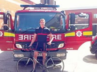 Fireman Dale takes on charity cycle