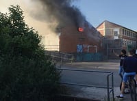 Arsonists torch  former  warehouse