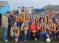 Championship celebrations for Manorbier AFC