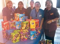 Sainsbury’s deliver 106 donated Easter  eggs to children’s ward