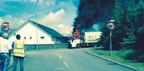 Bin lorry blaze