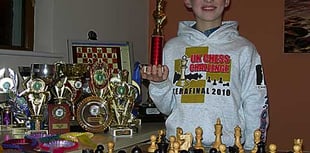 Theo takes part in the Devon Junior Chess Championships