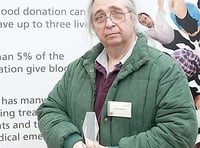 Donor rewarded for long service