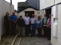 German visitors visit ‘Philip’s shed’ at Davidstow Moor RAF Museum