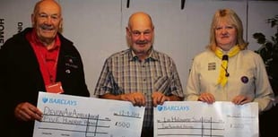 Vintage rally cheques presented