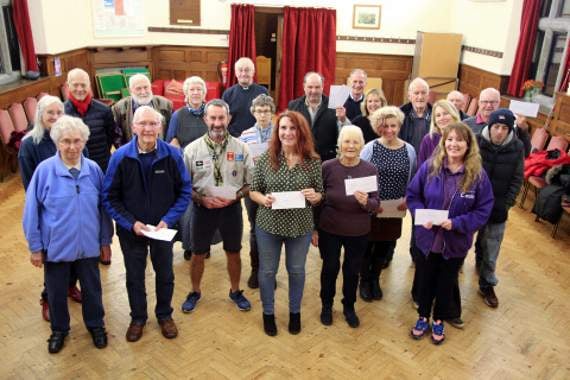 Cheques presented at Marhamchurch