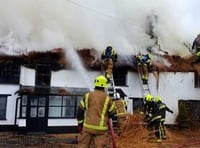 Road remains closed following huge village fire