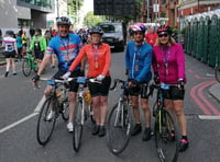 Vin, Kevin Marshall and Emma and Pete James took on London-Essex 100