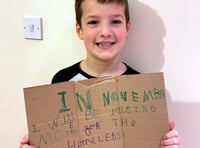 Fraser raises more than £1,000 for homeless