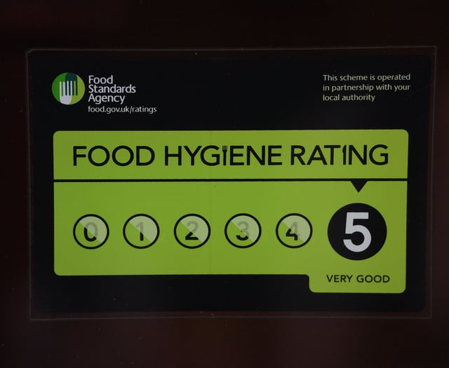 Food hygiene ratings handed to seven Cornwall establishments