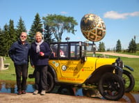 Classic Austin 7 car event at Treburley Garage in aid of Dame Hannahs