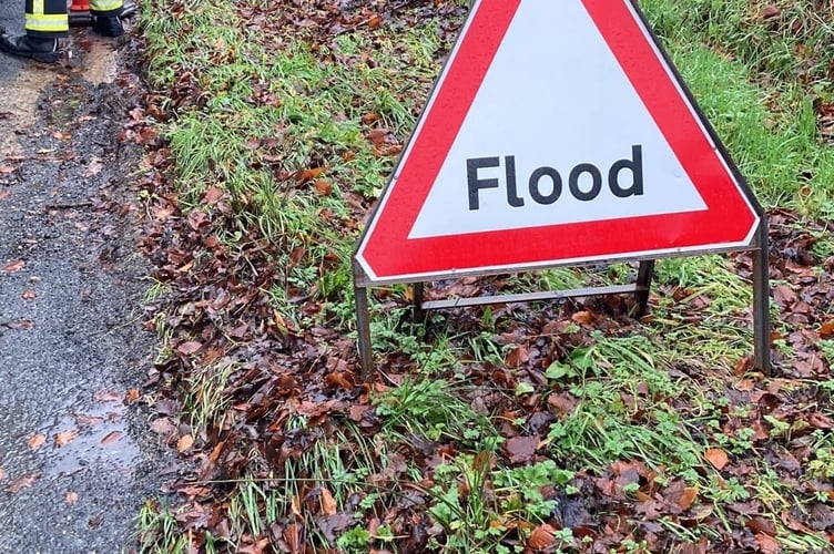 Flooding between Hatherleigh and Holsworthy 