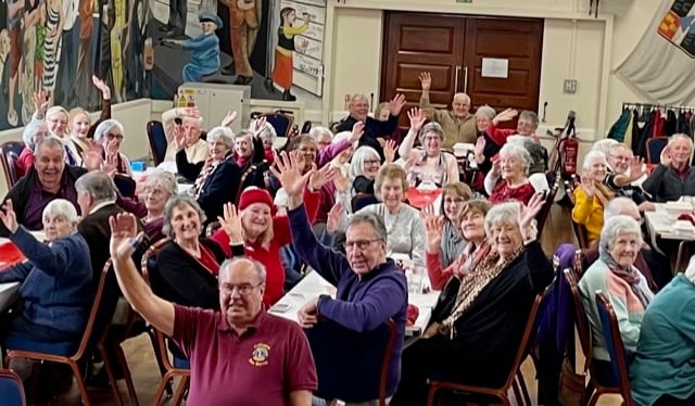 Senior citizens celebrate the New Year at Lions’ party