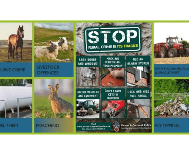 Rural crime alert from Devon and Cornwall Police 