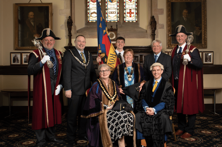 Cllr Helen Bailey ad her deputy at Launceston Mayor Choosing Ceremony