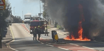 A38 disruption at Tideford after car catches fire 