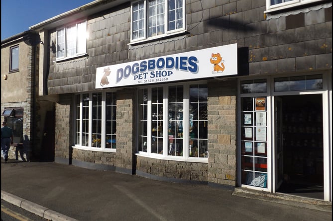 The Dogsbodies Pet shop in Callington