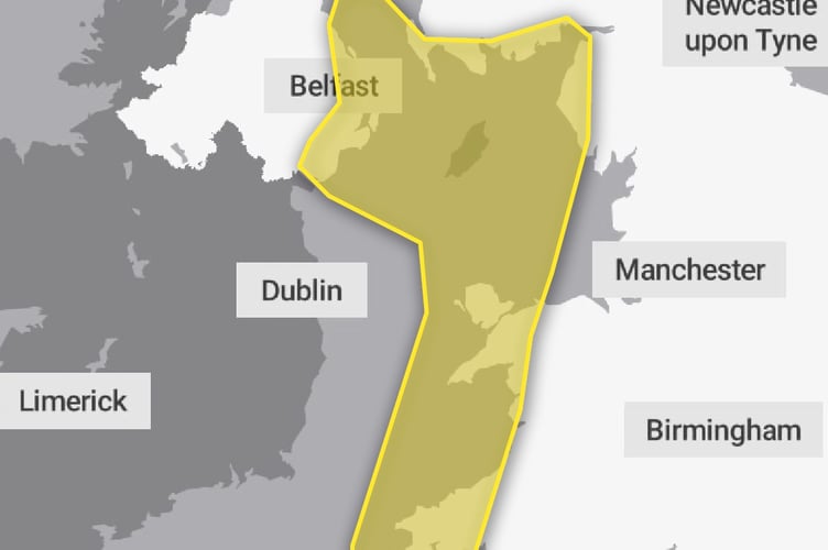 There will be strong winds to cover the South West from 6pm tonight 