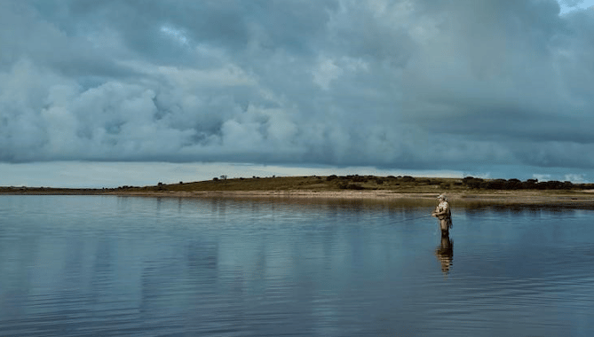 Andy Lawson fishing at Colliford