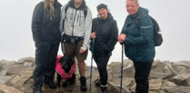 Bude adventurers brave storm to climb Snowdon for charity