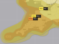 South West set for further bad weather as warning upgraded to amber