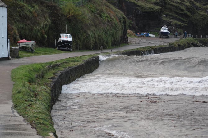 High tide in Boscastle