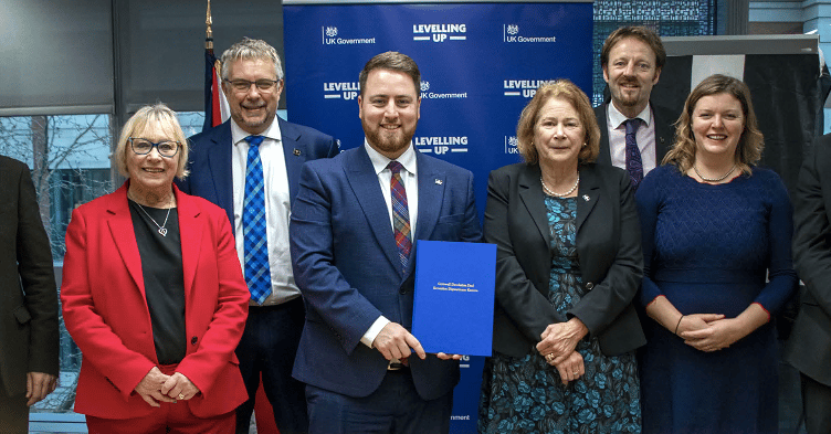 MP for North Cornwall Scott Mann is pictured at the Devolution deal signing with fellow members