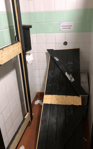 Bodmin toilets damage