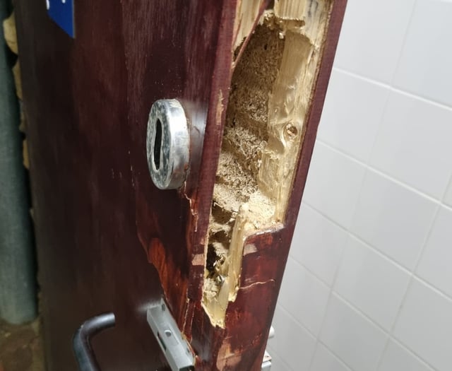 Vandal hit public toilets closed until further notice