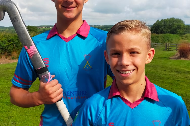 Teenage brothers Charles (left) and Henry Walker scored three of Bude's four goals on Saturday.