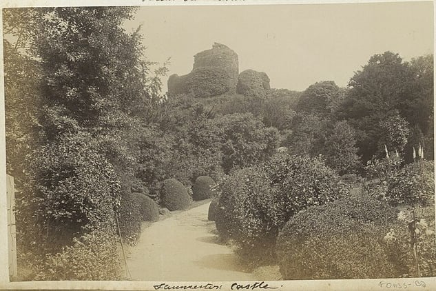 Launceston Castle pictured in 1899