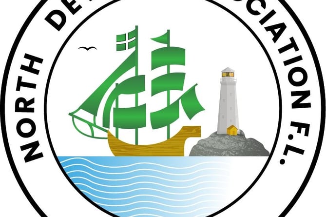 North Devon League football logo 