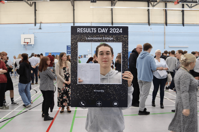 Stamatis Mavroudi-Tayler is celebrating seven grade 9s and is going to study maths, further maths, physics and computer science at Launceston Sixth