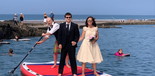 Commitment ceremony crowds say "I do" at Bude Sea Pool