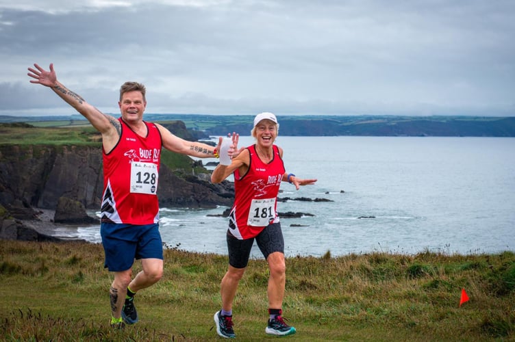 Bude RATs duo Rob Petrie and Paula Wilkinson take on the scenic Bude Pirate Run on Sunday, September 7. Picture: Bude RATs