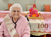 Joan reveals secret to a long life following 100th birthday