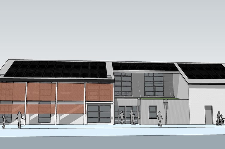 An artist's impression of the new youth centre that might be built in Callington