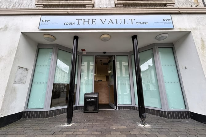 The Vault has been set up in the old Lloyds Bank building in Callington's Fore Street