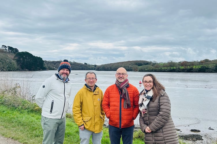 Jeremy Rowe from Volunteer Cornwall, Wailim Wong from Citizens Advice Cornwall, Craig Handford from Active Cornwall and Peta Coote from Kooth and Qwell