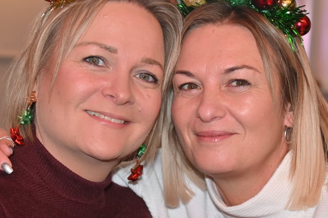 Friends together to celebrate Christmas are Tammy and Mandy (Picture: Adrian Jasper)