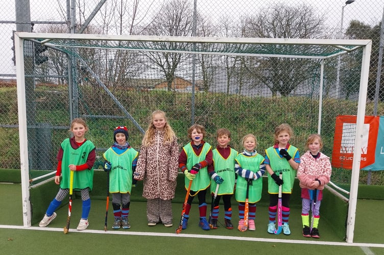 Bude Hockey Club Under 8s.