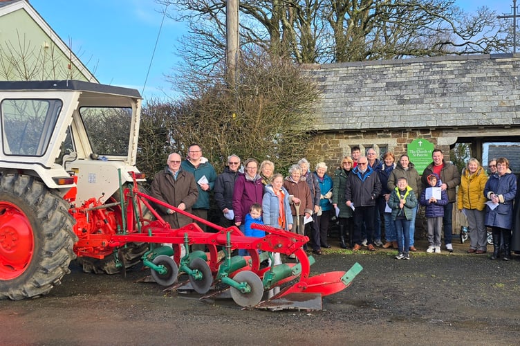 The plough service held at St Pancras Church, Pancrasweek, was well attended by the community and its tractors